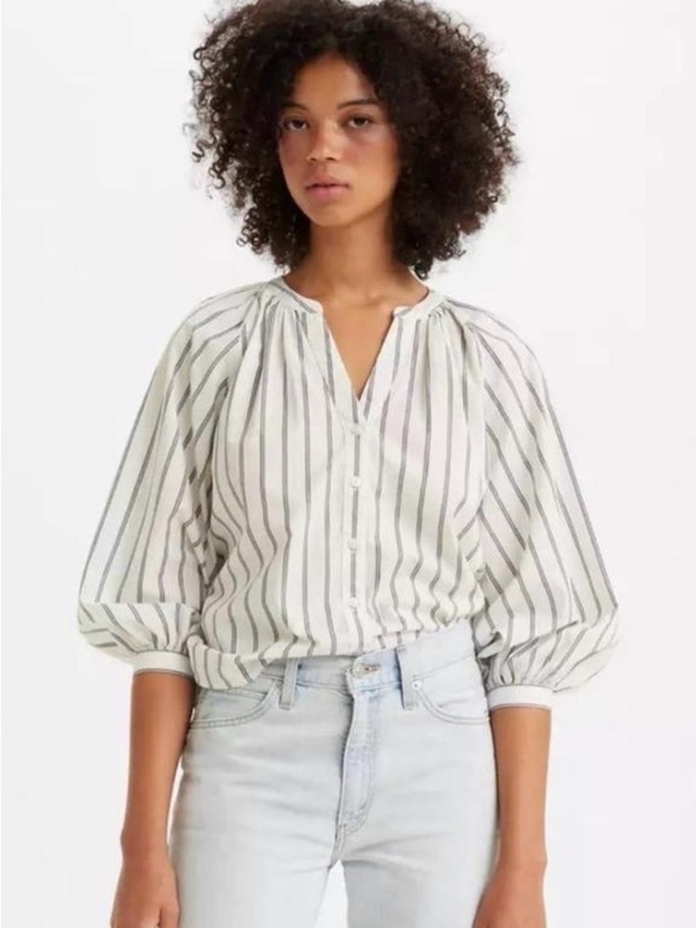 Levi's Ballon Sleeve Blouse